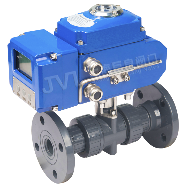 JL900-Q8 / Electric Plastic Flanged Ball Valve