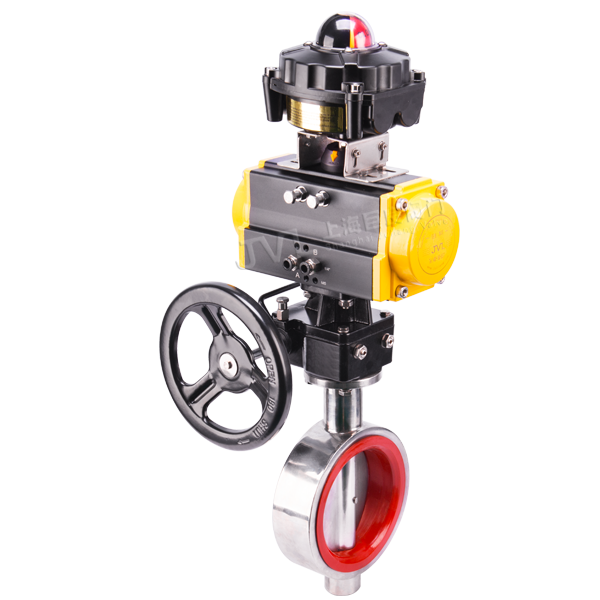 JL600-D3 / Pneumatic Sanitary Degree Clamp Butterfly Valve
