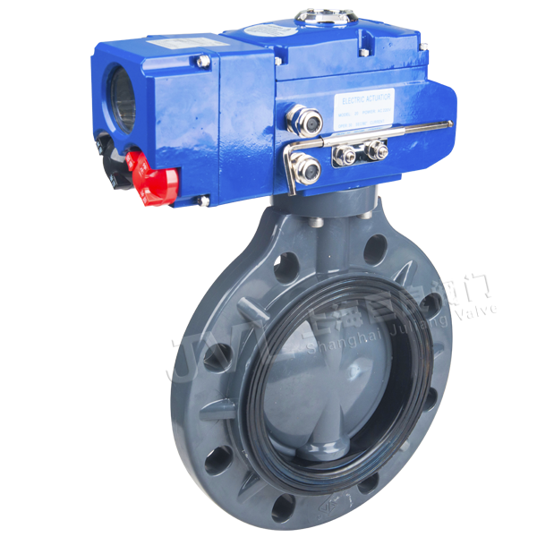 JL900-D4 / Electric Plastic Butterfly Valve