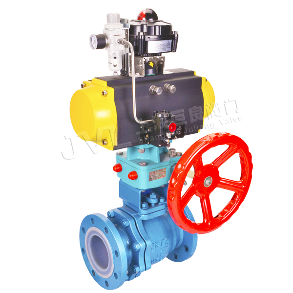 JL600-Q10 / Pneumatic Fully Fluorine Lined Ball Valve