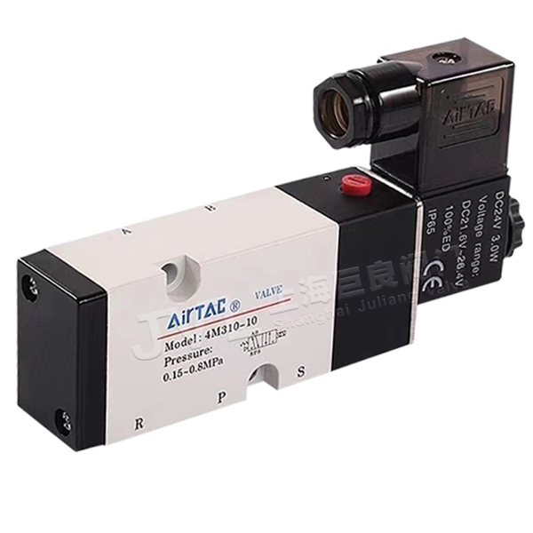 4V310-08 / Two Position Five Way Tube Type Solenoid Valve
