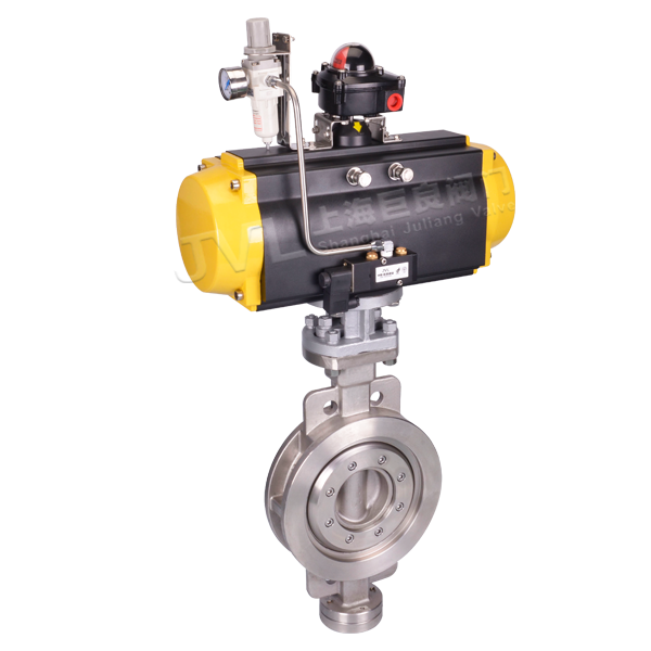 JL600-D2 / Pneumatic Hard Seal Wafer Butterfly Valve