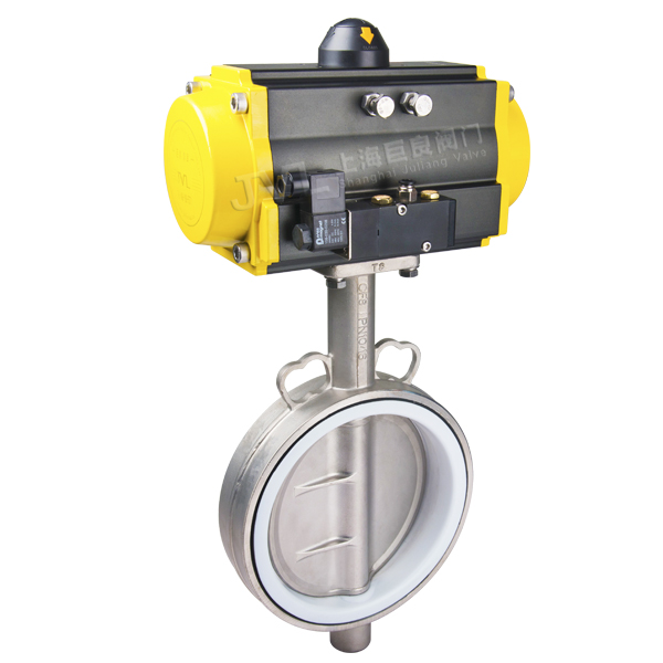 JL600-D1 / Pneumatic Half Fluorine Lined Butterfly Valve